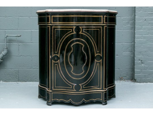Edwards & Roberts Napoleon III Style Marble Top Commode