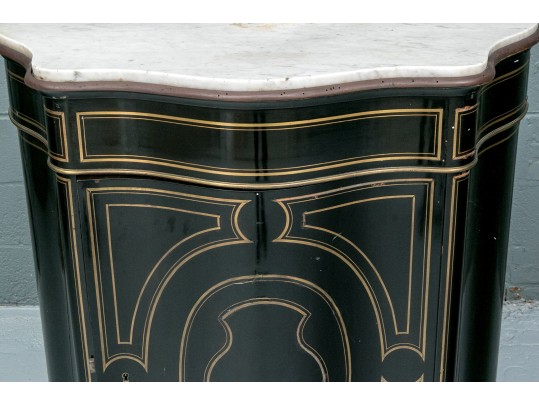 Edwards & Roberts Napoleon III Style Marble Top Commode