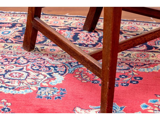 Antique George III Shield Back Custom Upholstered Armchair