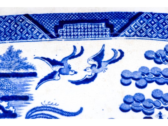 English Blue And White Transfer Ware 
