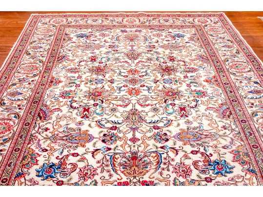 Hand-Knotted Wool Carpet, 10'-4