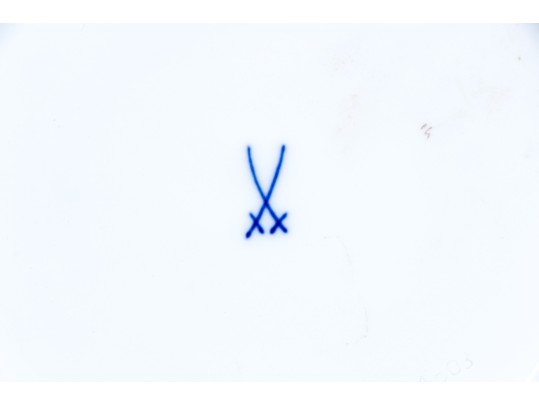 Meissen Porcelain Plate With Openwork Border