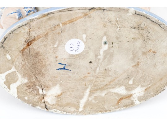 Continental Hand-painted Ceramic Jardiniere