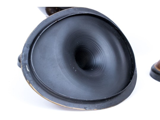 Pair Of Italian Tole Lidded Cachepots