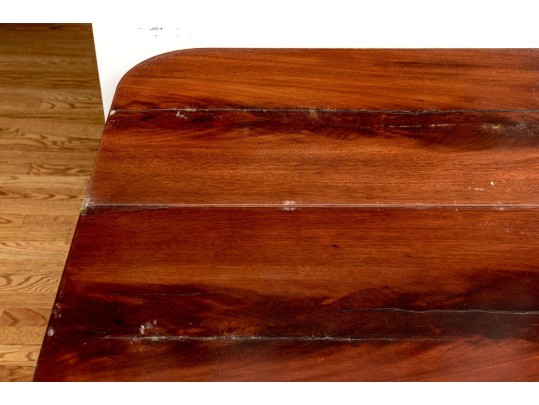 Impressive 19th C. Carved Mahogany Flip And Swivel Top Games Table