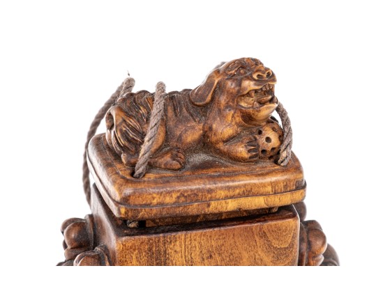 Japanese Inro And Mesoamerican Carved Pipe