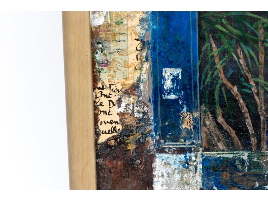 Chiu Tak Hak (Chinese-French, B. 1943) Acrylic On Canvas, L'Herbier Shop Facade