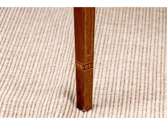 Gorgeous Satinwood Banded Mahogany Drop Leaf Table