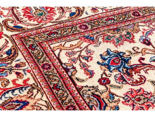 Hand-Knotted Wool Carpet, 10'-4