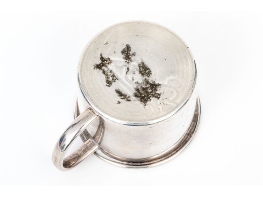 Vintage Towle Sterling Silver Child's Cup With Rabbit Motif    1.07 Troy Ozs. 