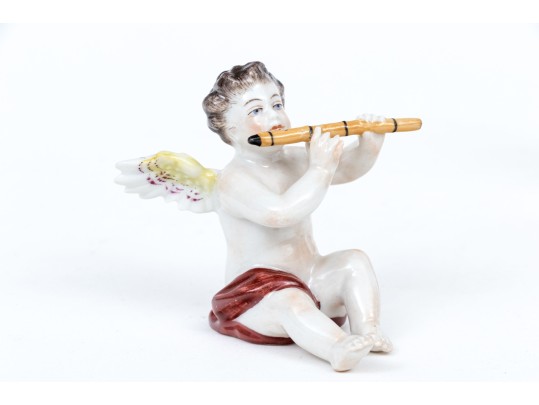 Four Continental Hand-painted Porcelain Figures