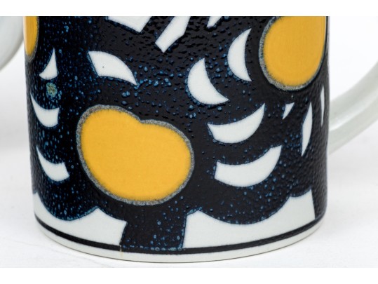 Two Royal Copenhagen Faience Coffee Mugs