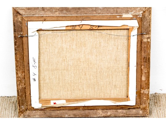 Alexander Beattie (20th C.) Impressionist Style Landscape With Mountains And Trees In Bloom