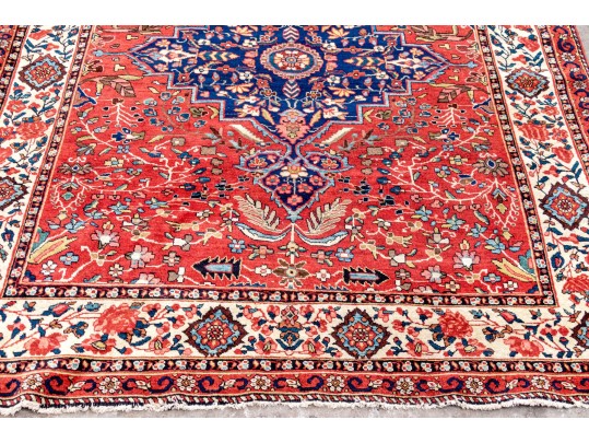 A Fine Persian Kashan Hand-Knotted Wool Carpet, 6'-5
