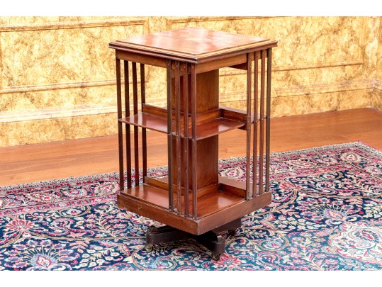 Antique Mahogany Revolving Bookcase