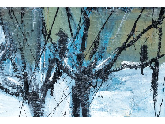 Lannes Signed Oil Or Acrylic On Canvas, Architectural Landscape