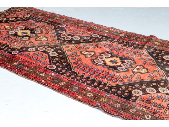 Hand-knotted Wool Persian Runner, 4'-5 1/2