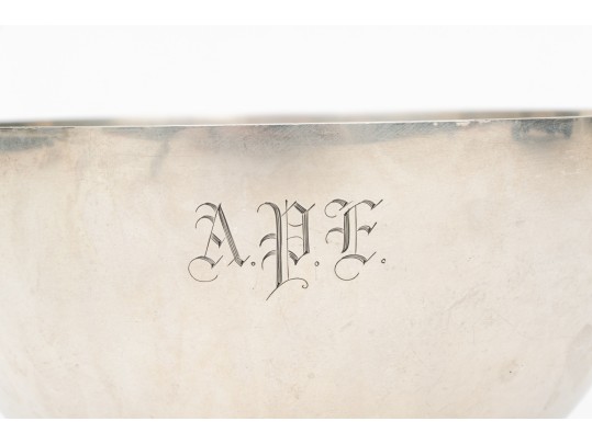 Antique Sterling Silver Footed Bowl, 9.060 Troy Ozs.