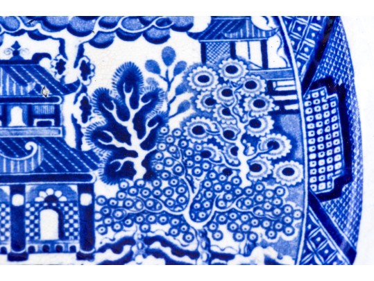English Blue And White Transfer Ware 