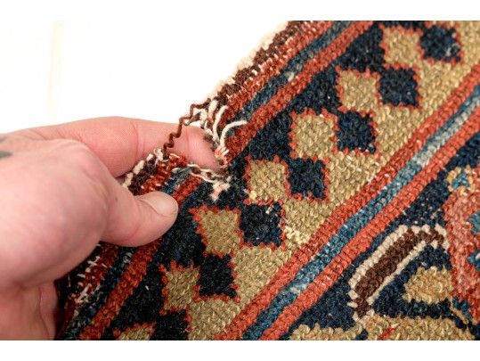 Persian Causcian Hand-knotted Wool Runner, 15'-8