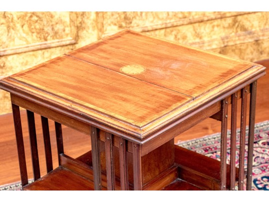Antique Mahogany Revolving Bookcase