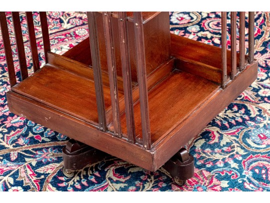 Antique Mahogany Revolving Bookcase