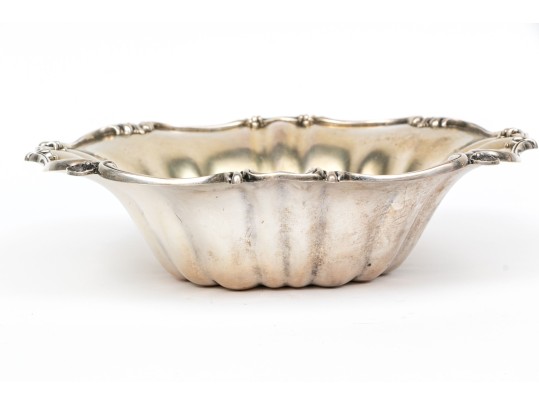 Antique Frank M. Whiting Sterling Silver Vermeil Lobed Bowl, 14.460 Troy Ozs.