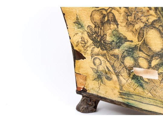 Pair Of Decorative Sterling Industries Footed Tole Planters