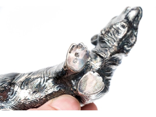 Silver Model Of A Bear, 4.42 Ozt.