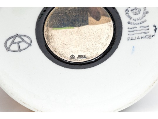 Two Royal Copenhagen Faience Coffee Mugs