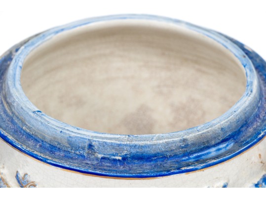 Continental Hand-painted Ceramic Jardiniere