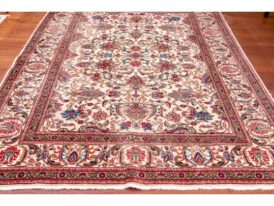 Hand-Knotted Wool Carpet, 10'-4