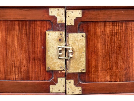 Antique Jang Brass Mounted Chest Frame