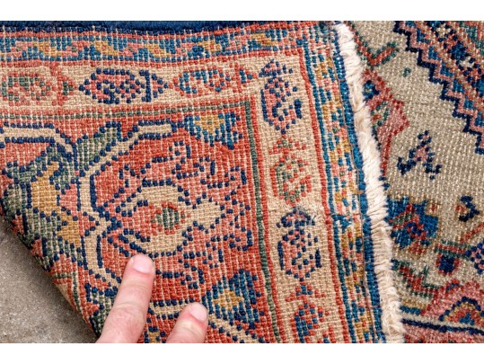 Hand-knotted Persian Senneh Carpet, 6'-8