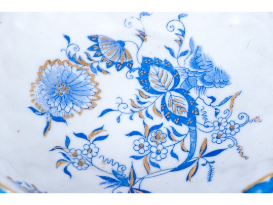 Continental Porcelain Pierced Footed Compote Bowl