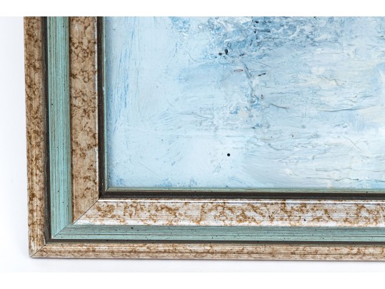 Lannes Signed Oil Or Acrylic On Canvas, Architectural Landscape