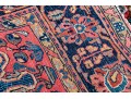 Hand-Knotted Wool Sarouk Carpet, 6'-6 1/2