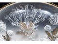 Lavish Moulded Glass And Gilt Metal Compote Bowl