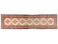 Persian Causcian Hand-knotted Wool Runner, 15'-8