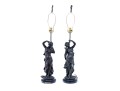 Set Of Two Bronzed Figural Table Lamps