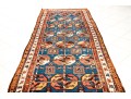 Fine Persian Tribal Hand-Knotted Wool Runner, 12' - 3'-5