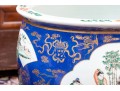 Pair Of Chinese Famille Verte Porcelain Jardinieres
