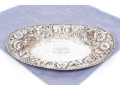 Sterling Silver Repousse Bread Plate, 8.645 Ozt. 