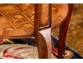 Antique Marquetry Inlaid Two-Tiered End Table