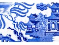 English Blue And White Transfer Ware 
