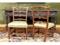 Antique George III Mahogany Carved Side Chairs