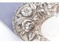 Sterling Silver Repousse Bread Plate, 8.645 Ozt. 