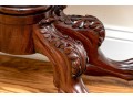 Impressive 19th C. Carved Mahogany Flip And Swivel Top Games Table