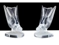 Pair Of Lalique Crystal Doves