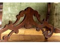 Antique Italian Walnut Carved Trestle Table